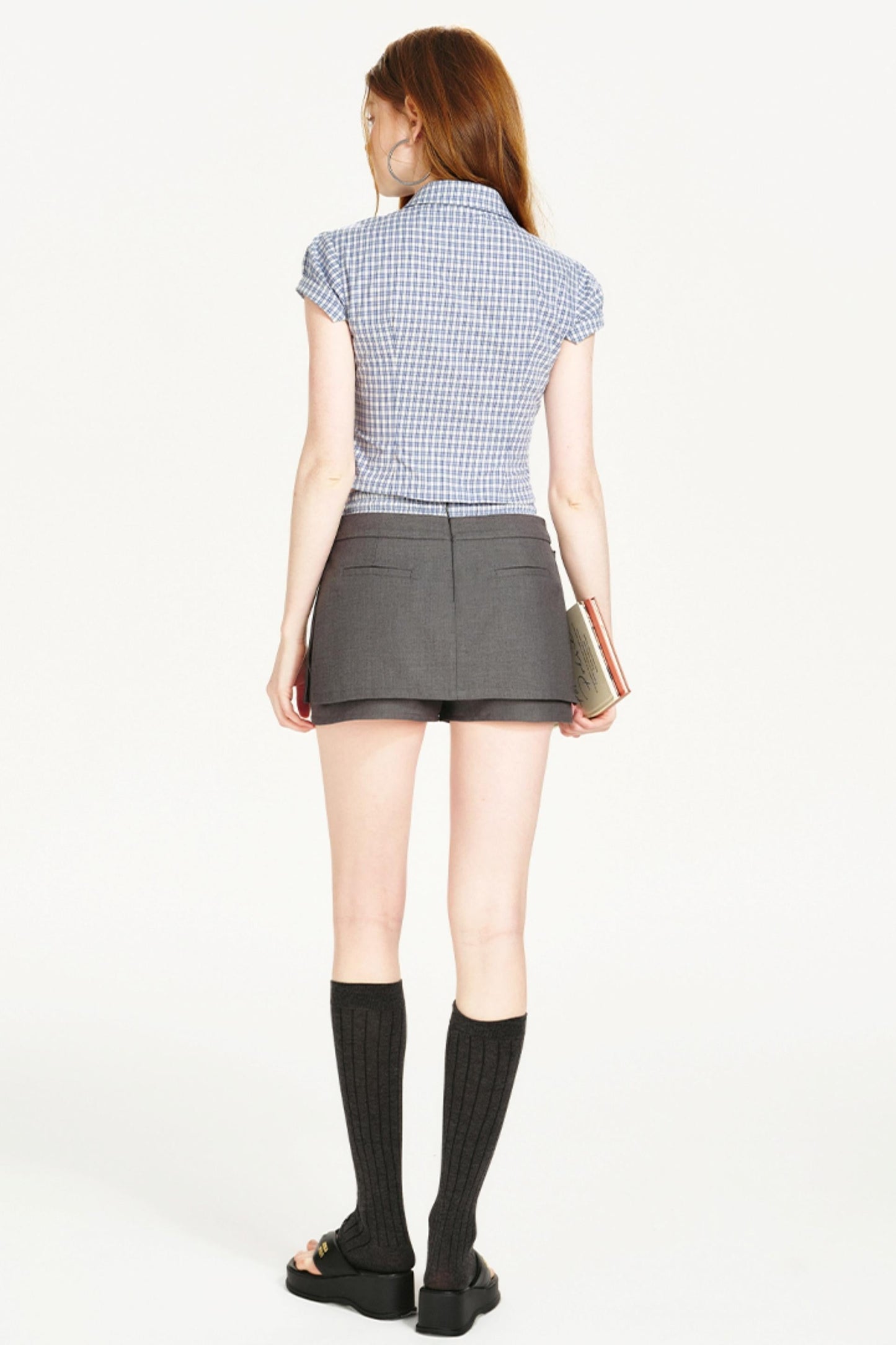 Color Clash A-Line Skirt