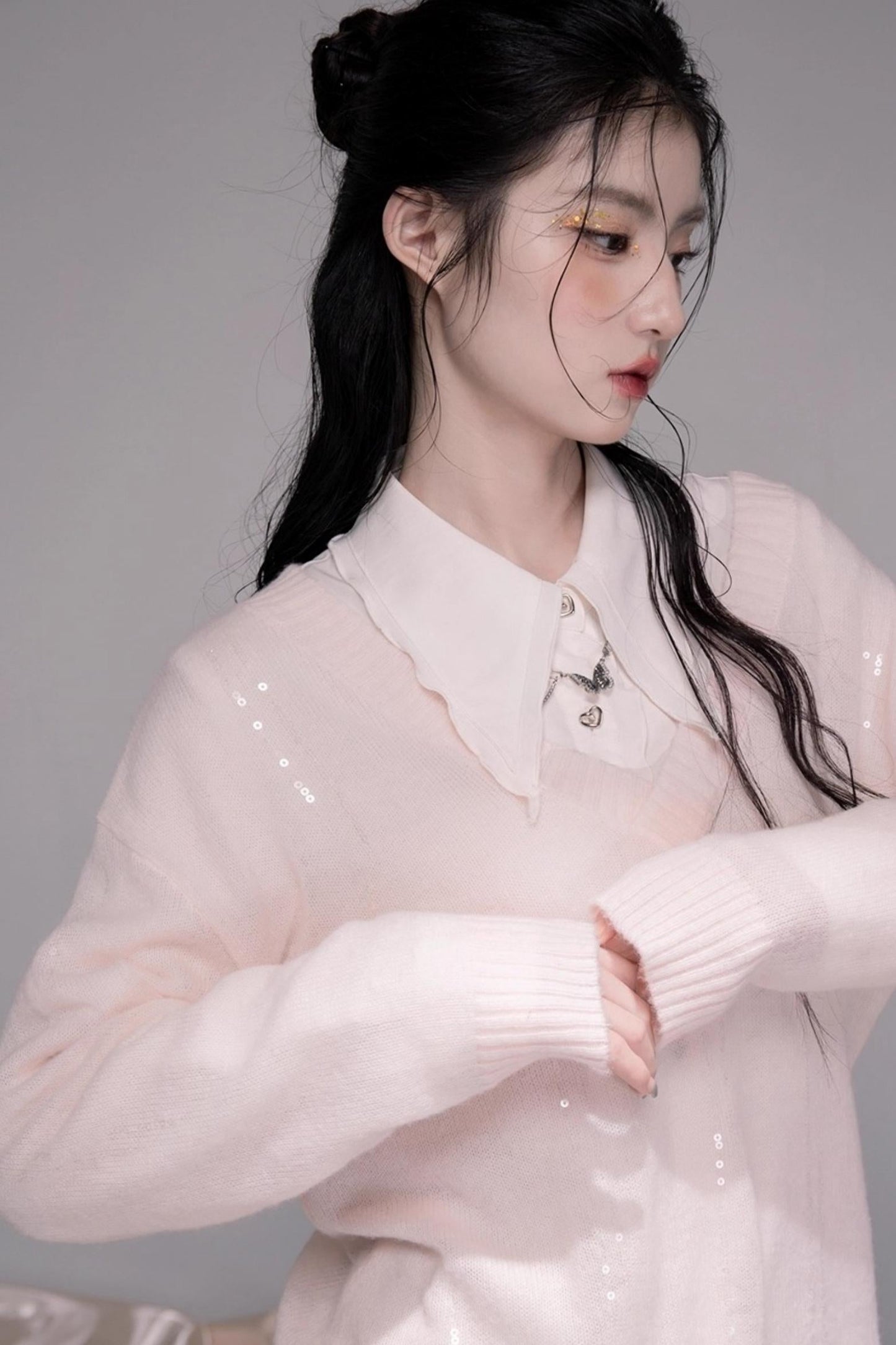 Sweet Lace Collar Shirt