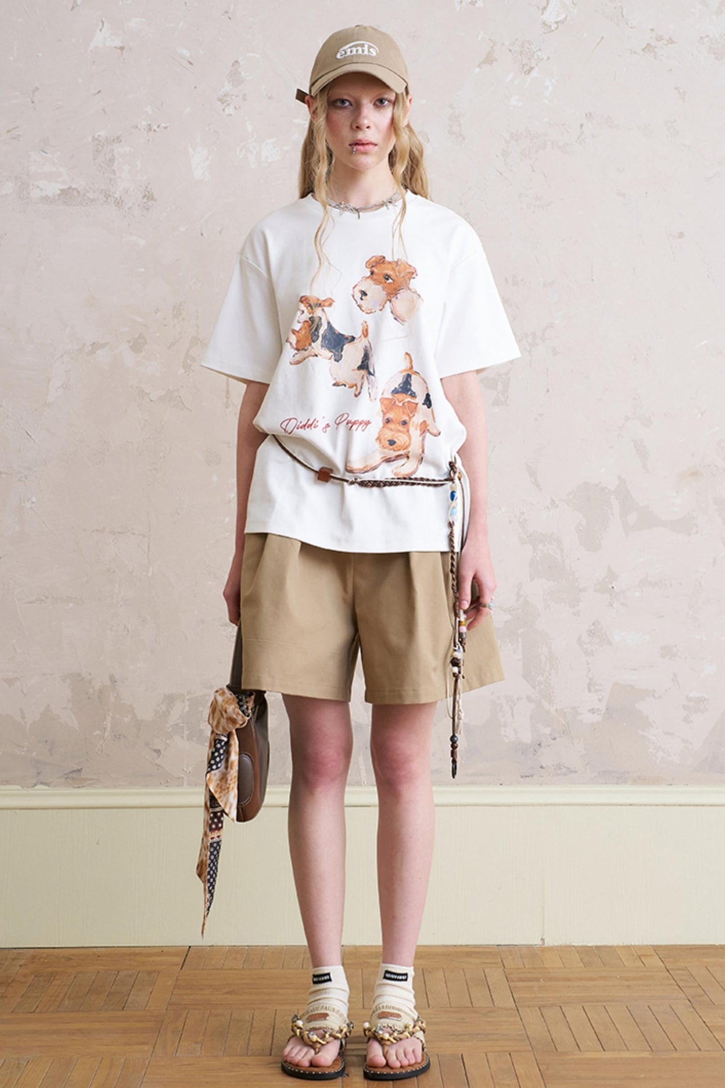 Pleated Wide-Leg Pants