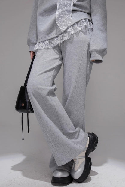 Purple Printed Top & Pants Set