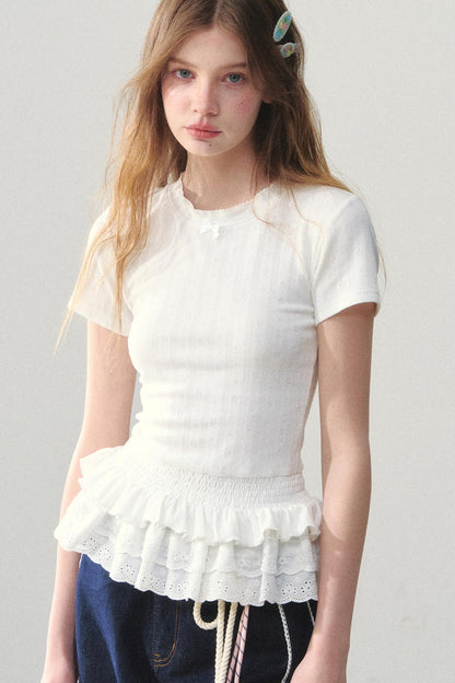 Lace Trim Tee
