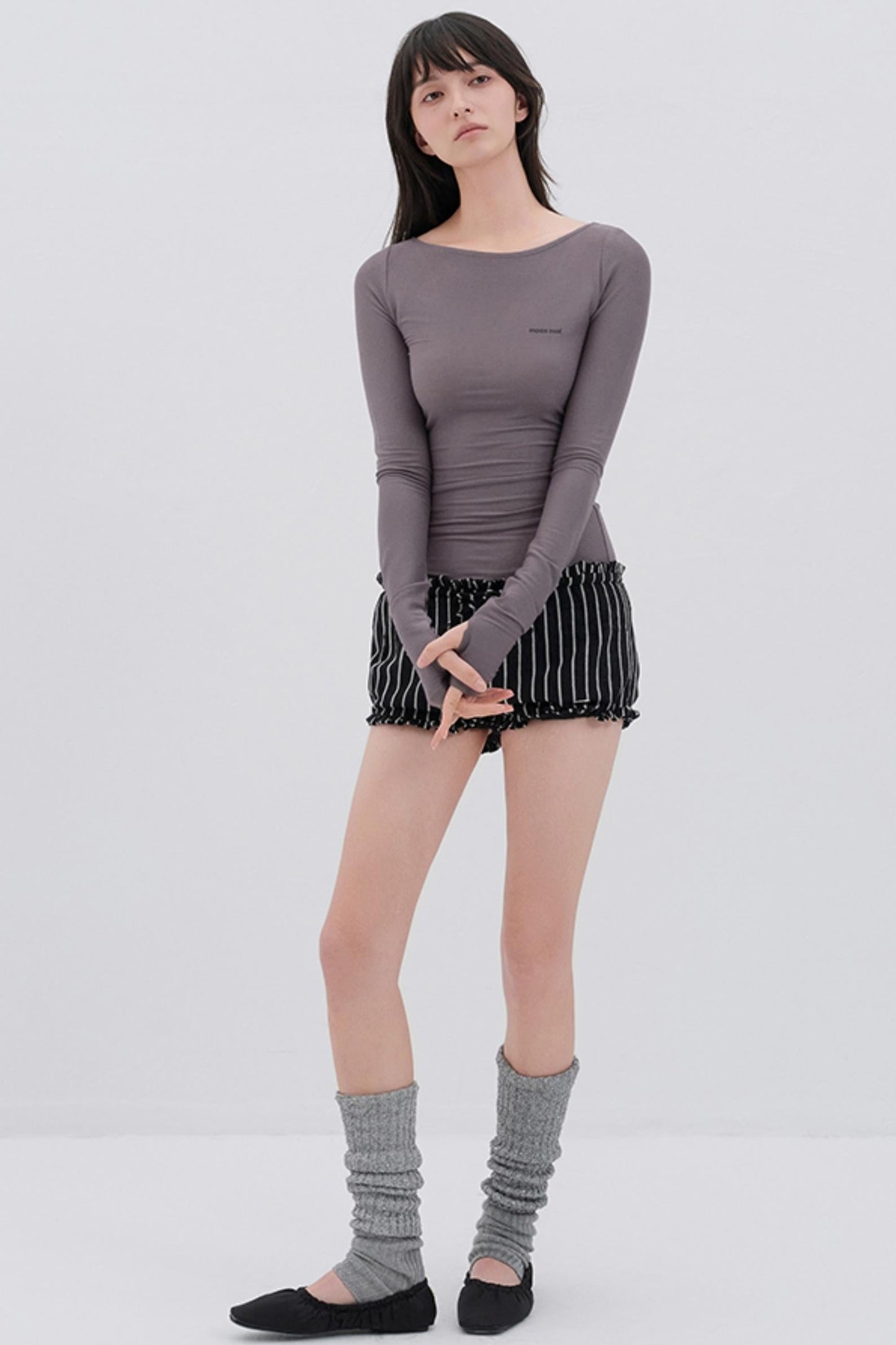 Soft Fleece Striped Pants