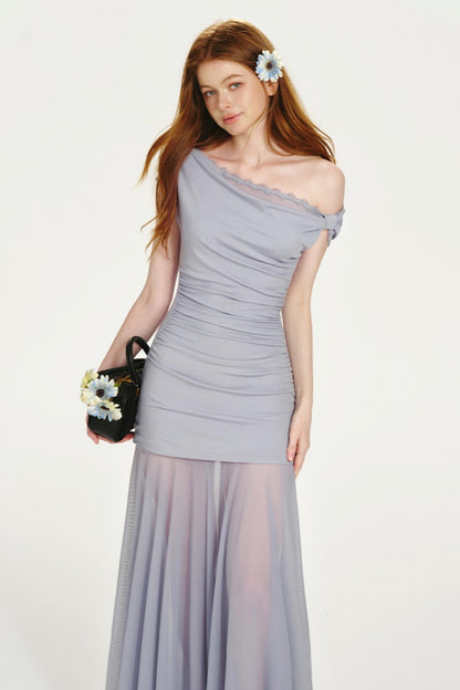 French Collar Fishtail Dress