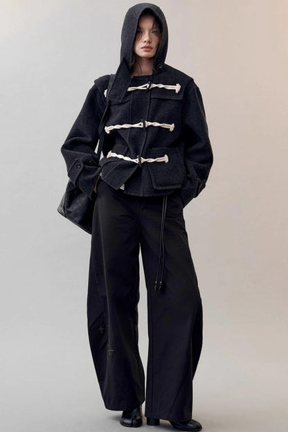 Star Bird Embroidered Loose Pants