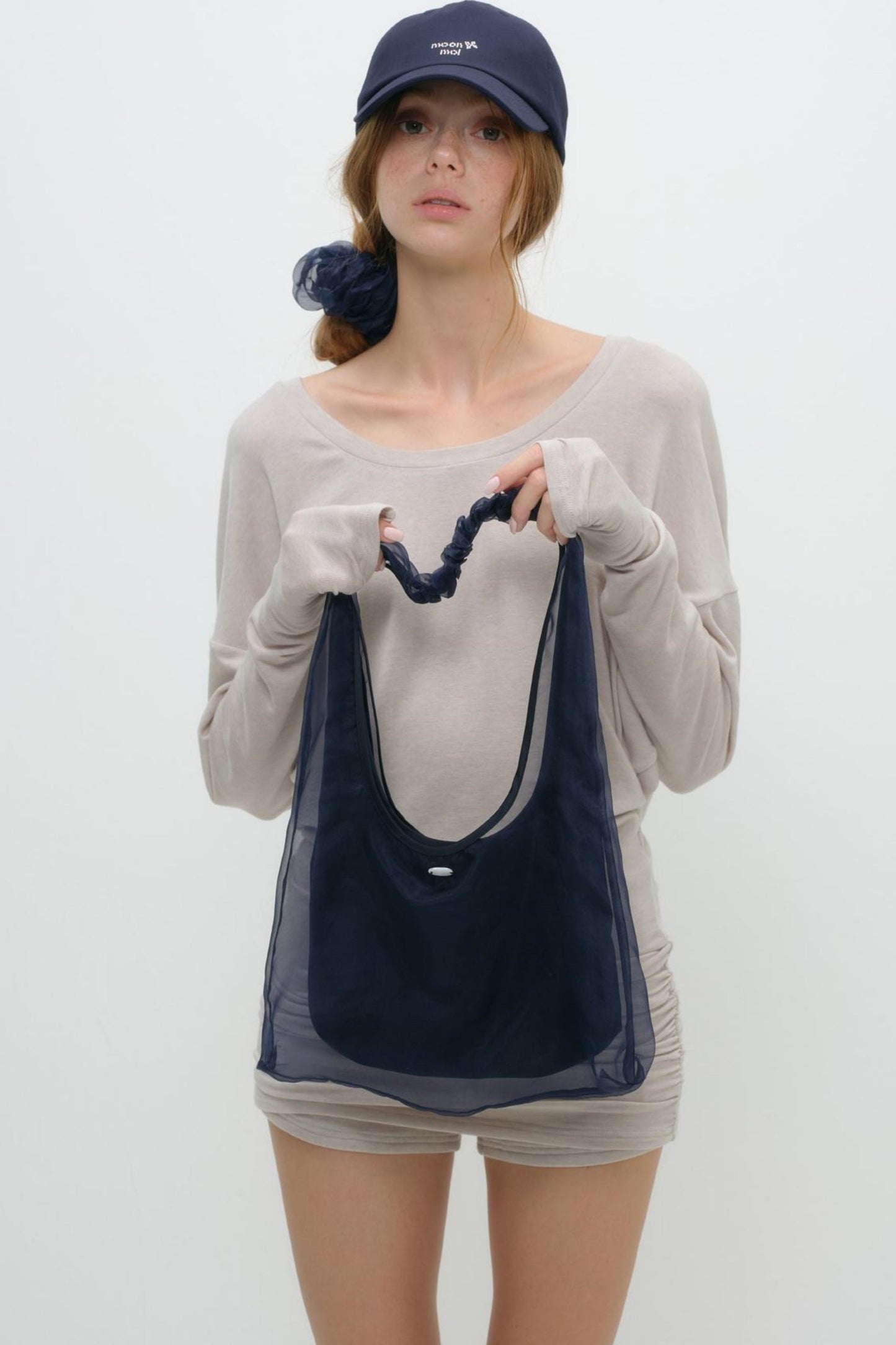 Floral Rhinestone Cap