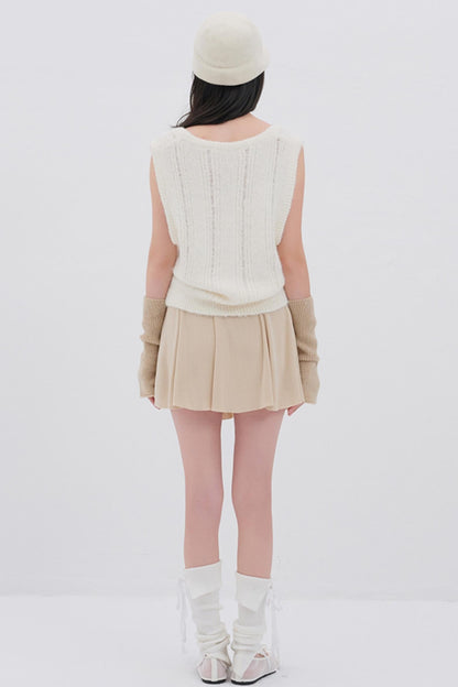 Luxury U-Neck Wool Top