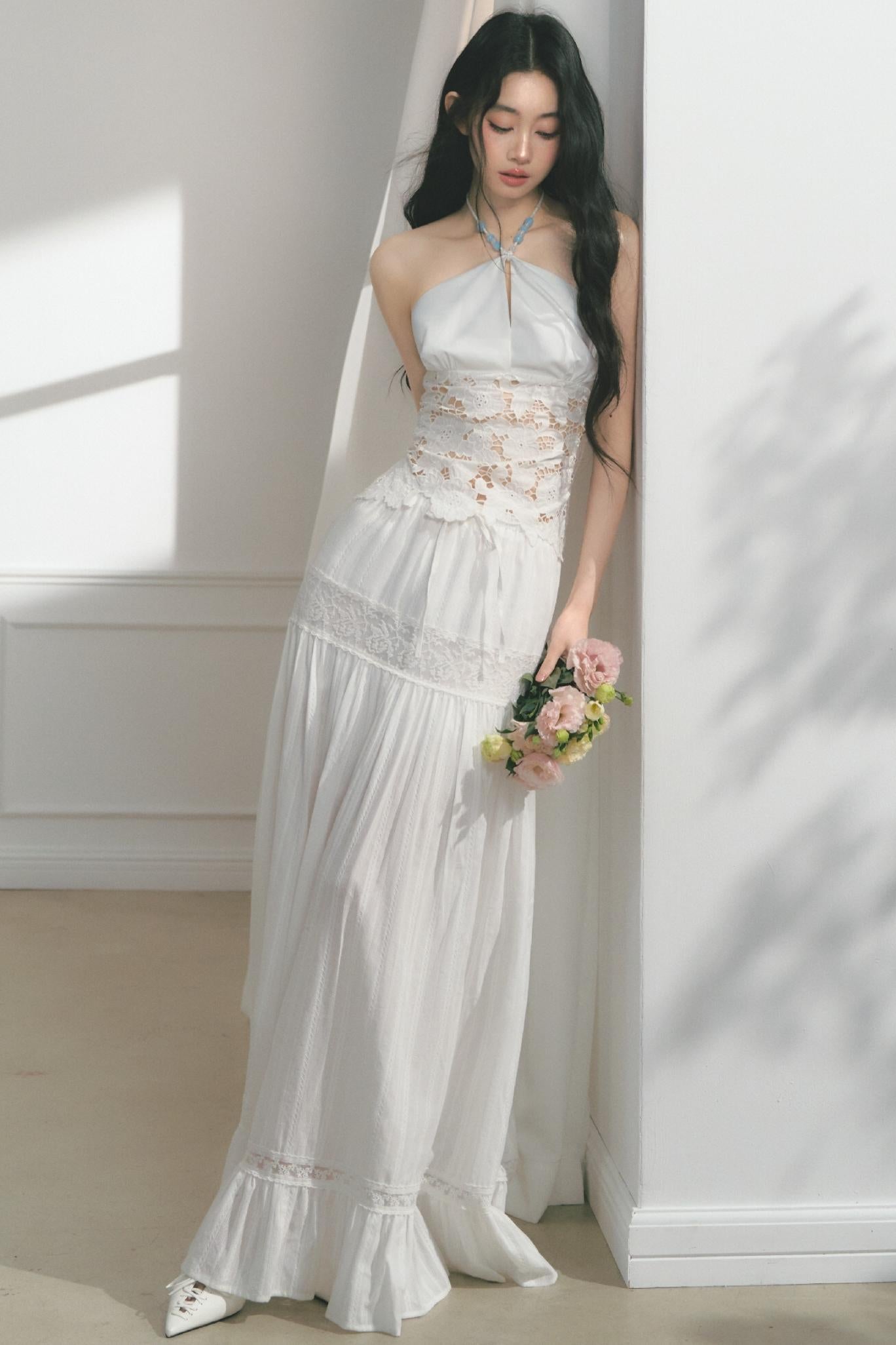 Morning Ruffled Lace Skirt