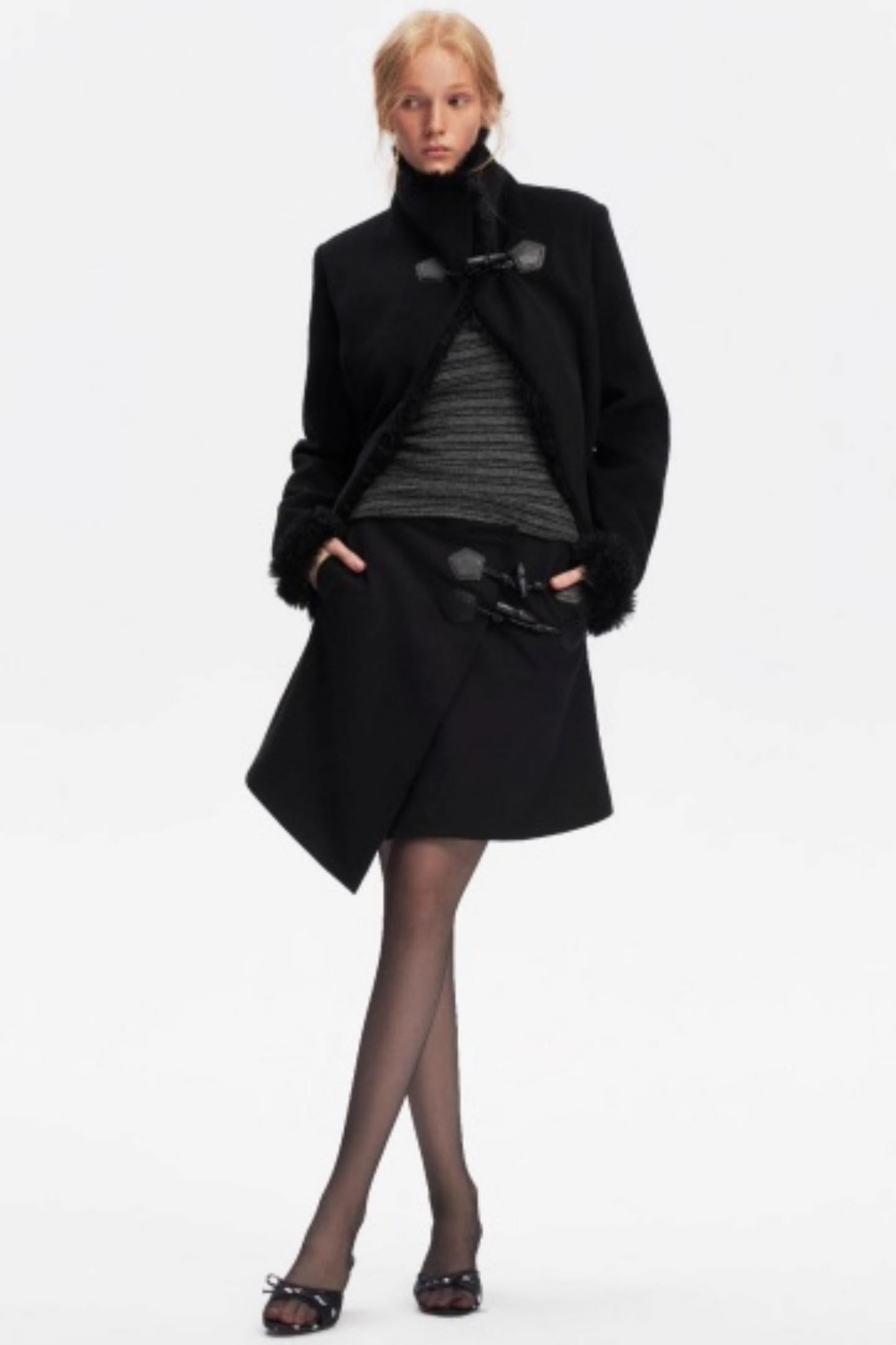 Low-Waist Toggle Skirt