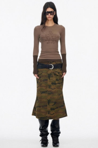 Layered Letter Print T-Shirt