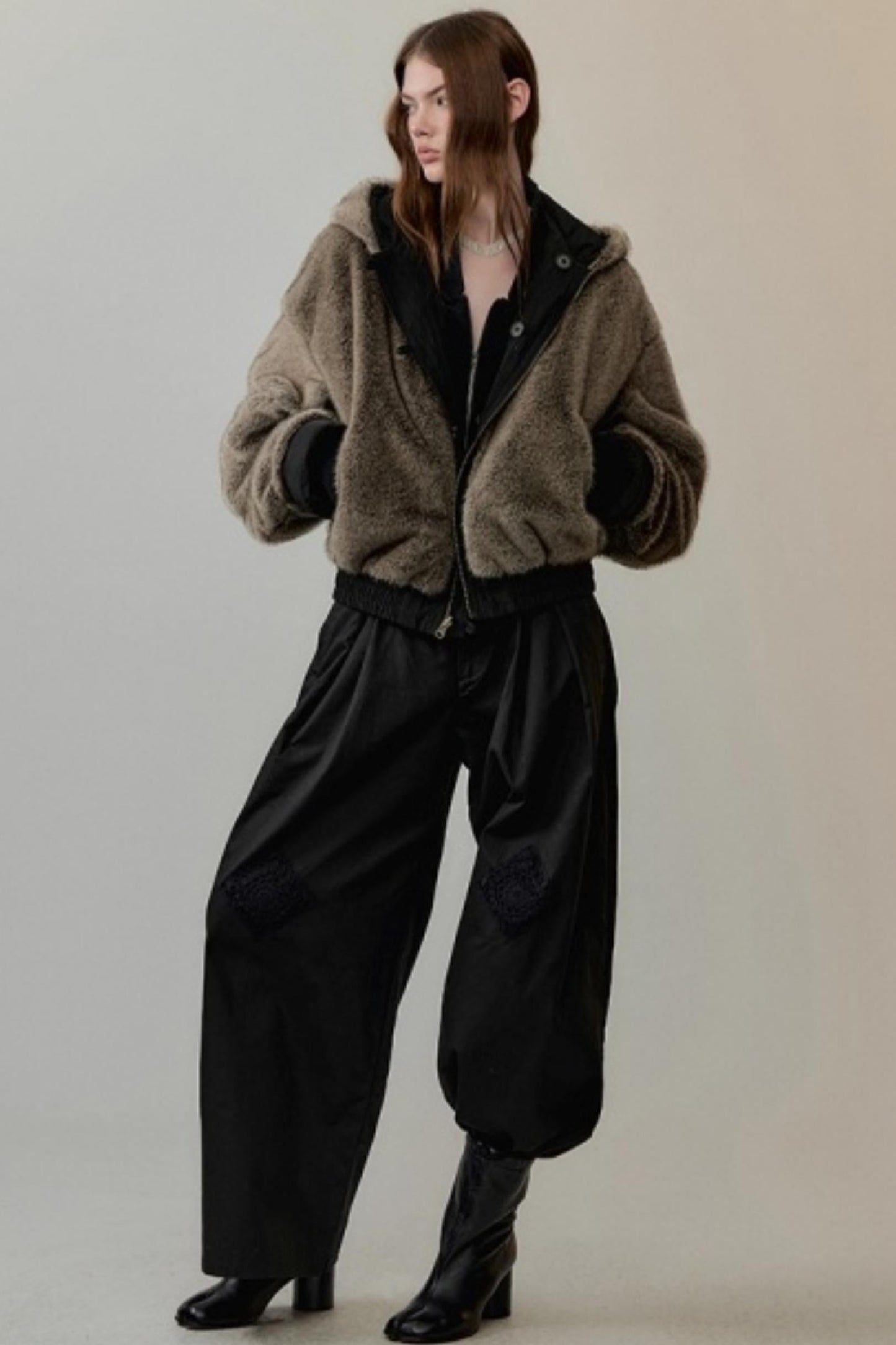 Velvet Rope Suede Sweatshirt