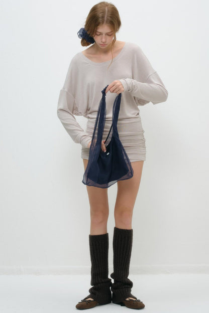 Dreamy Pink Silk Bag