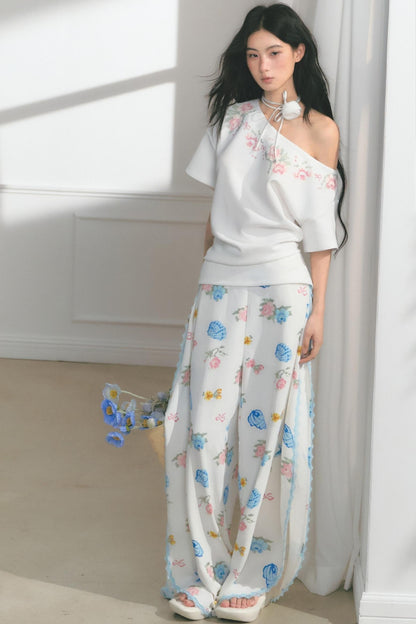 Dream Lace Wide-Leg Pants