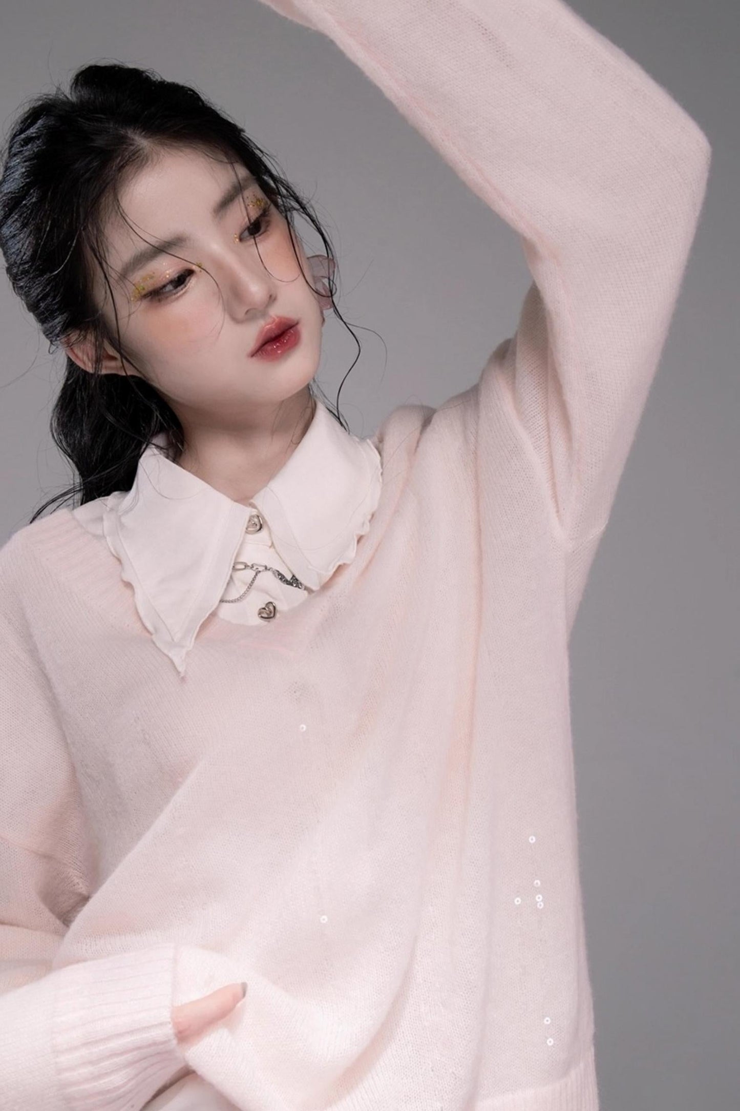 Sweet Lace Collar Shirt