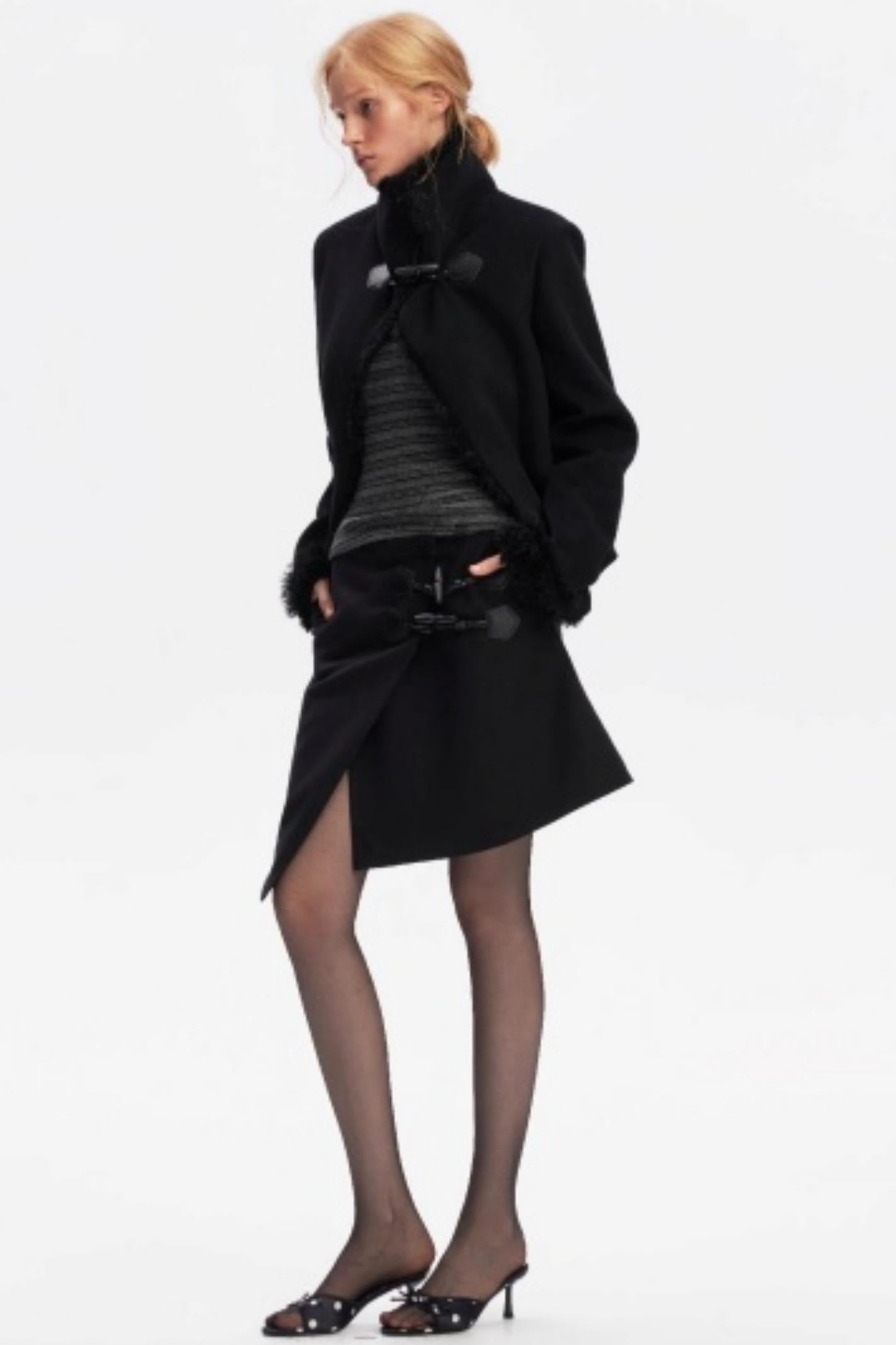 Low-Waist Toggle Skirt