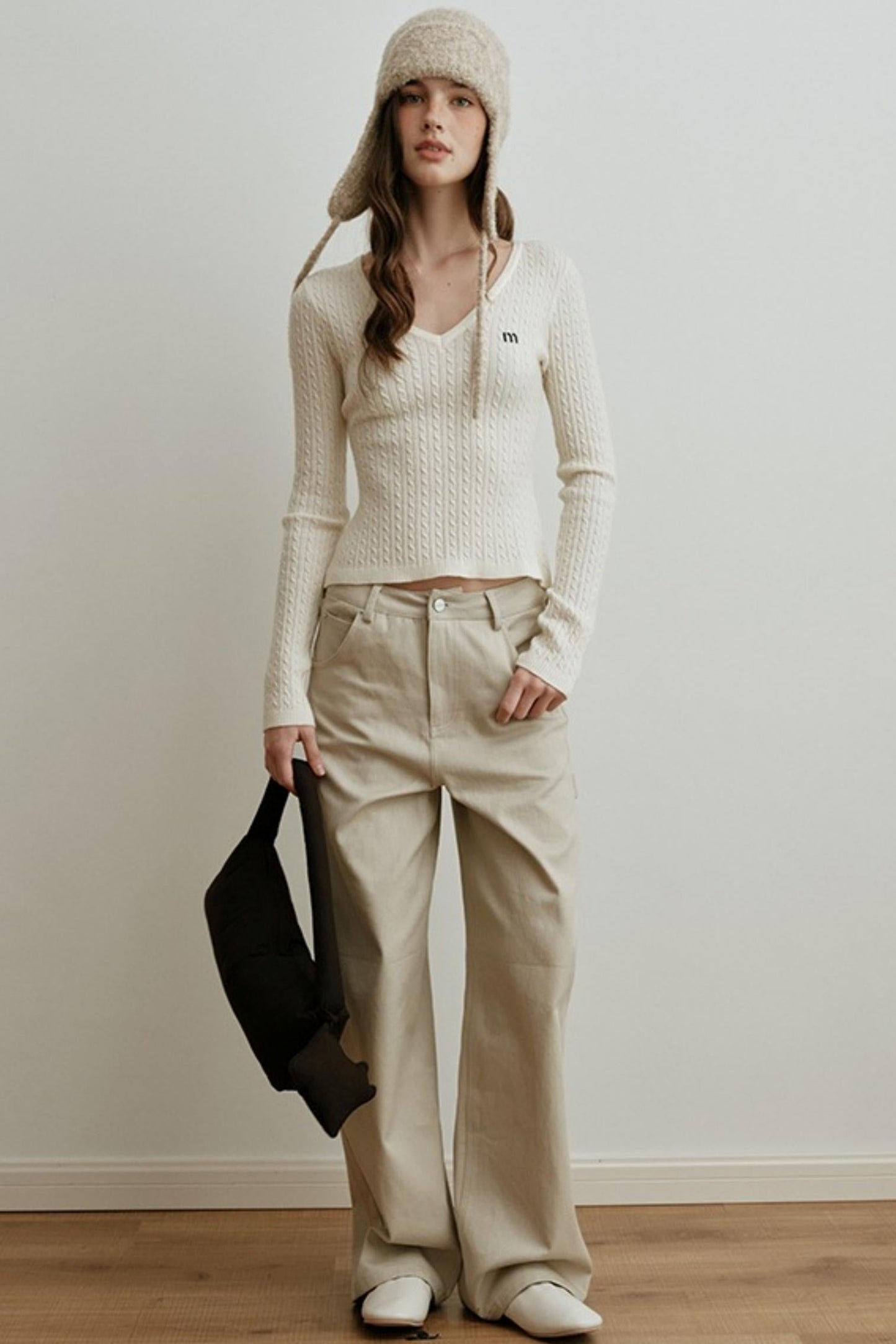 Velvet Twist Knitted Top