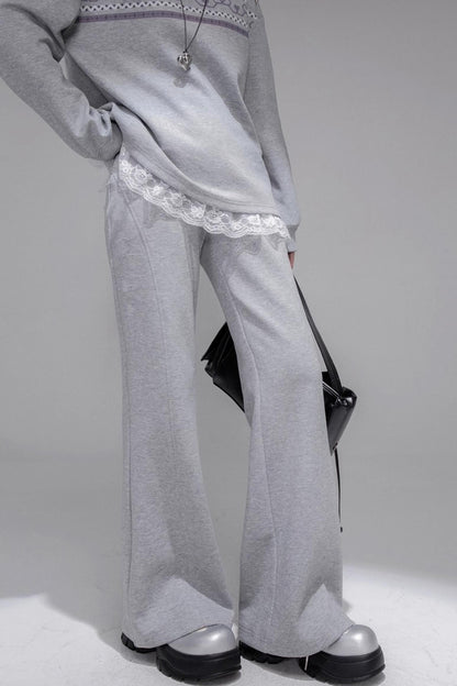 Purple Printed Top & Pants Set