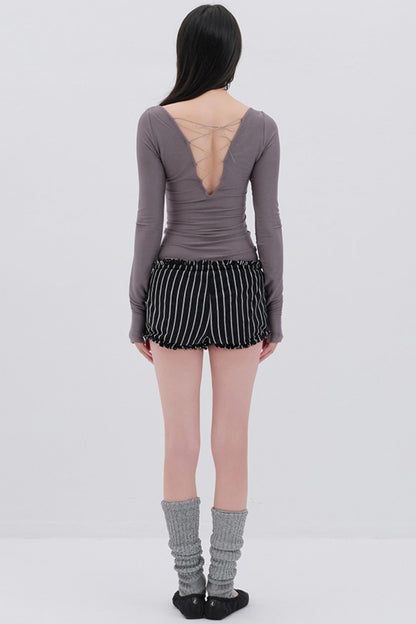 Soft Fleece Striped Pants