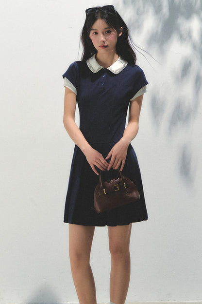 Pleated College Dress