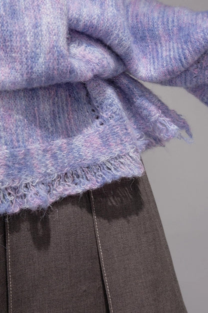 Mist Floral Wool Pullover Top