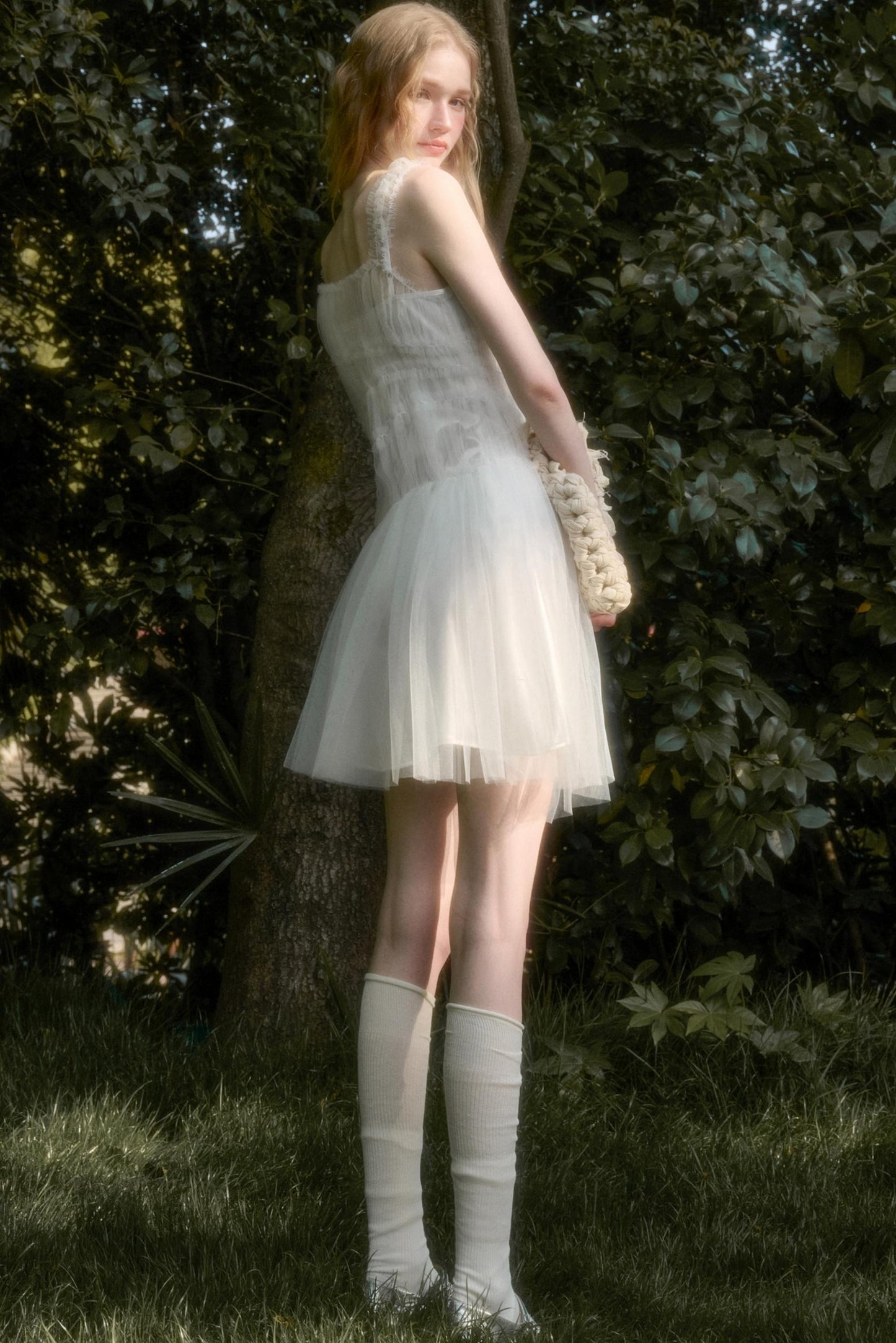 Fluffy Summer Halter Dress