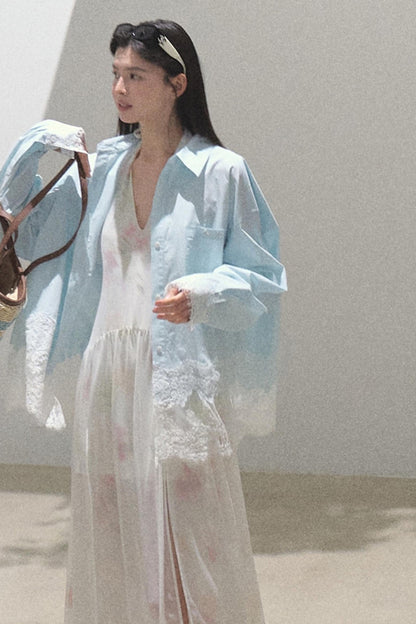 Spring Sea Lace Shirt