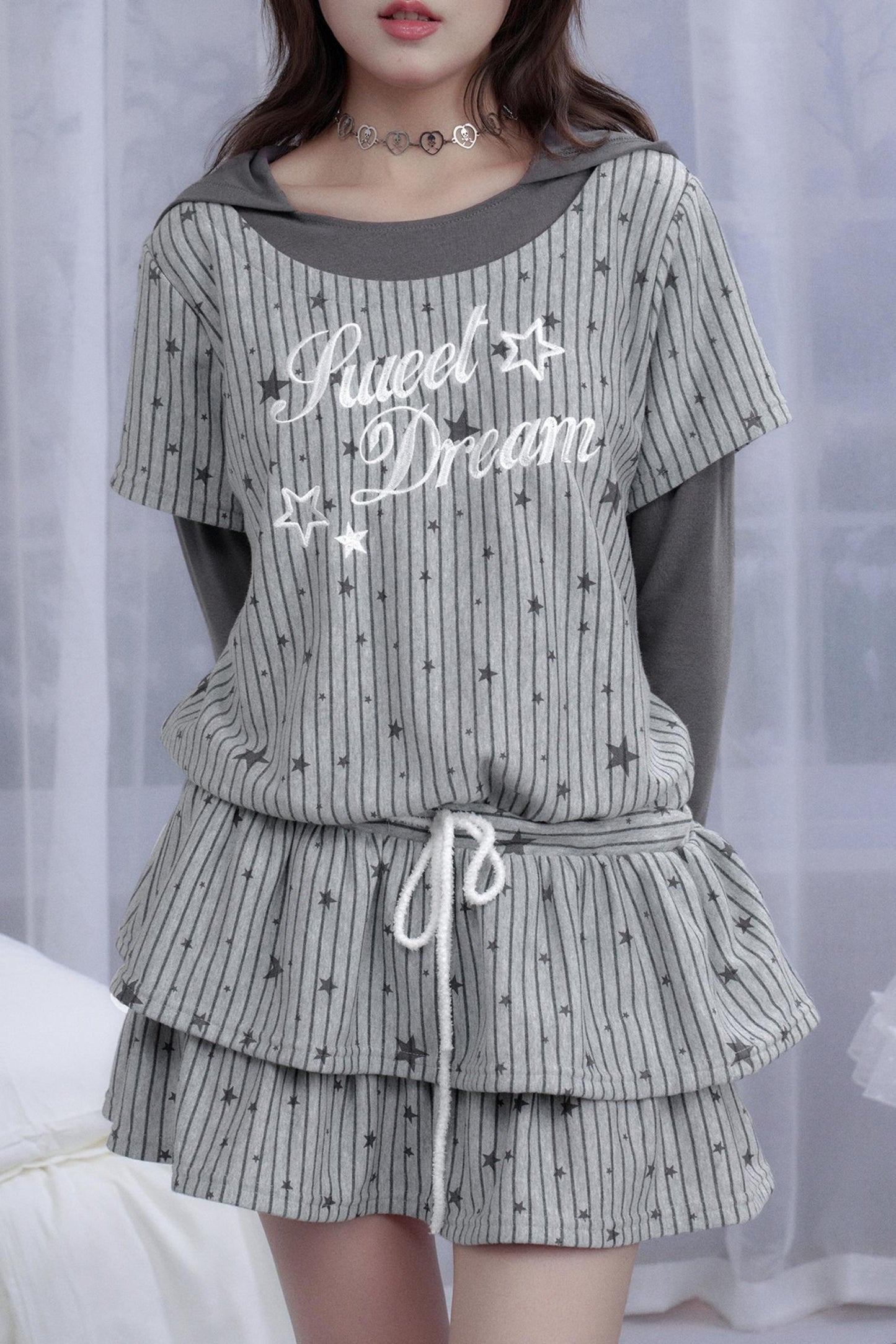 Star Falls Hooded Dress