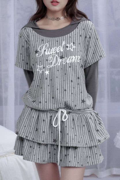 Star Falls Hooded Dress