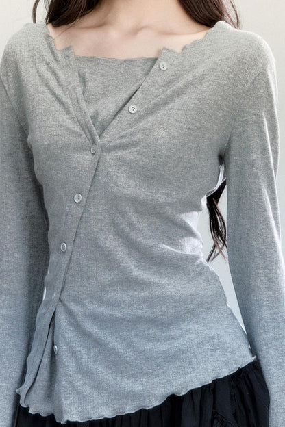 Fragile Layering Knitwear Top