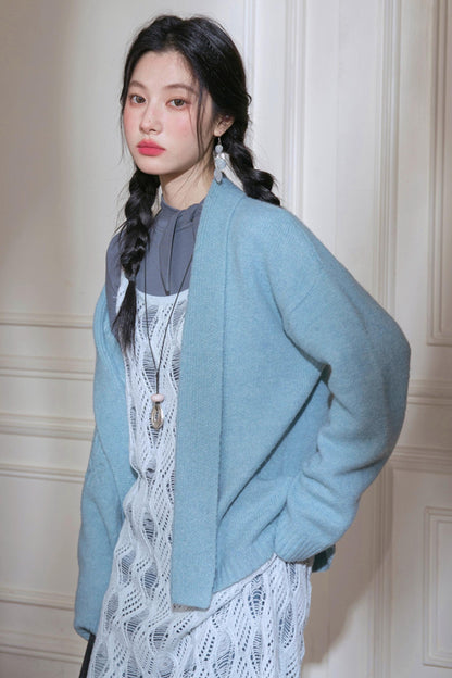 Layering Gray and Blue Sundress Set