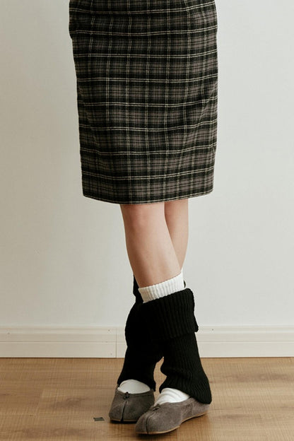 Gold Label Knitted Wool Blend Calf Socks