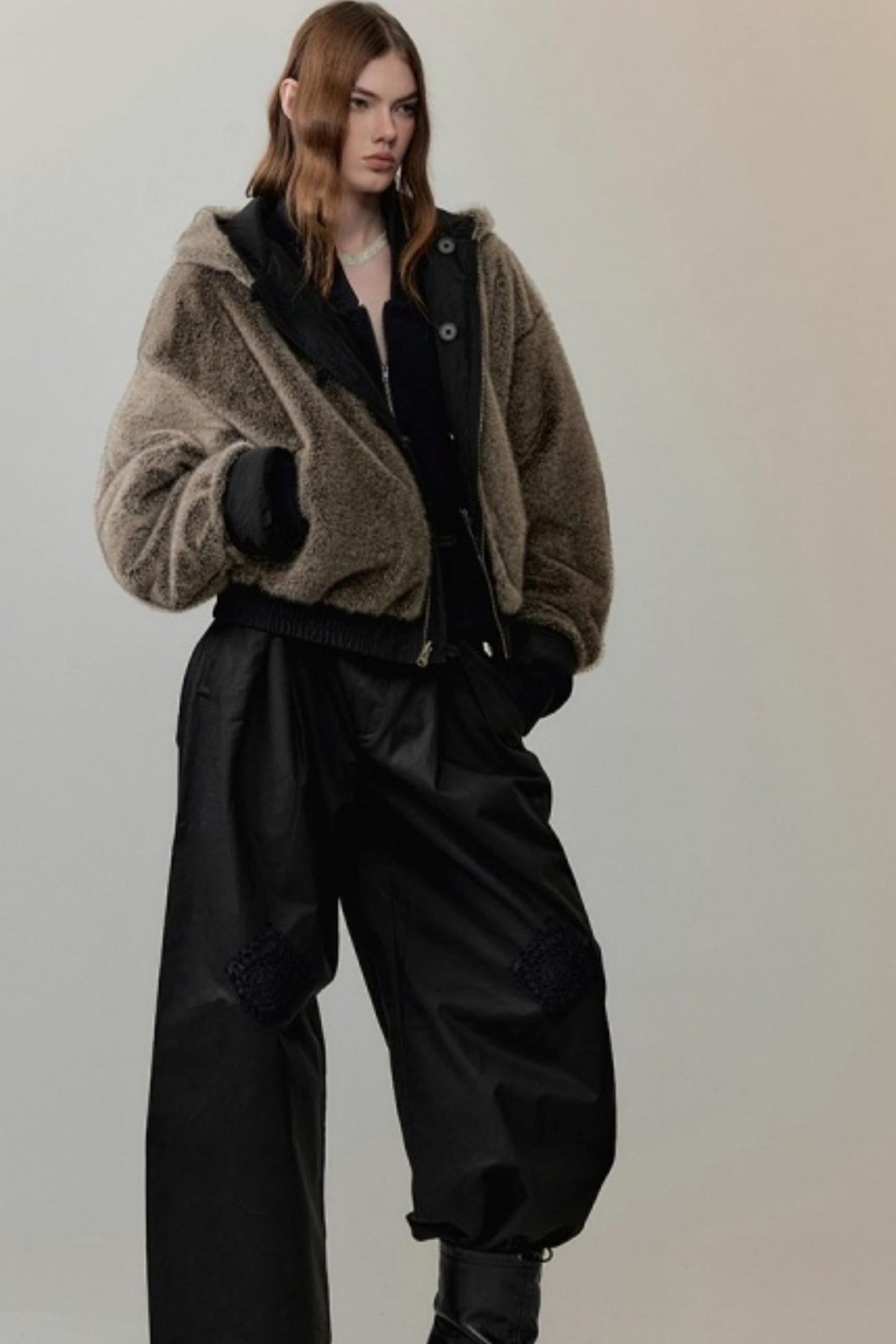 Velvet Rope Suede Sweatshirt