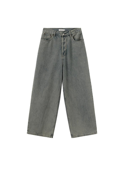 Relaxed Wide-Leg Denim Pants