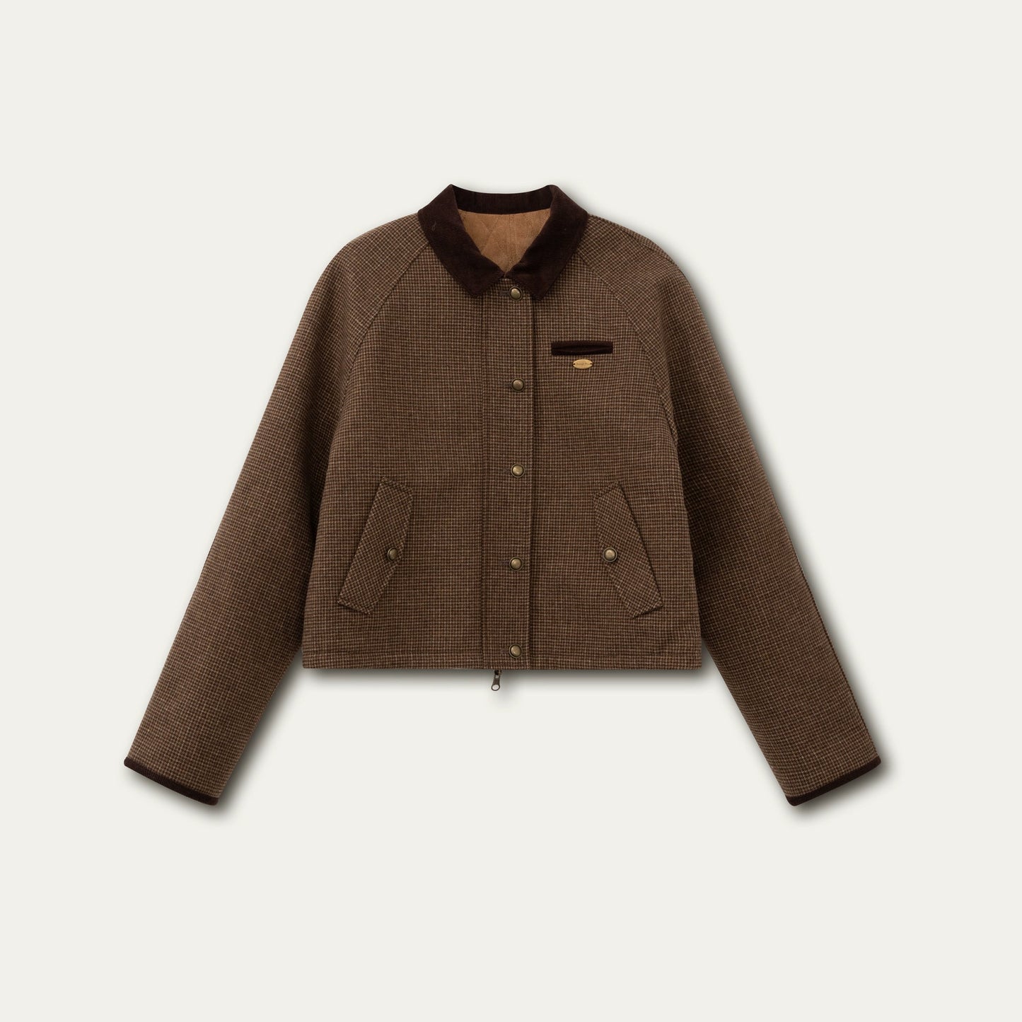 Vintage Houndstooth Reversible Jacket Set-Up