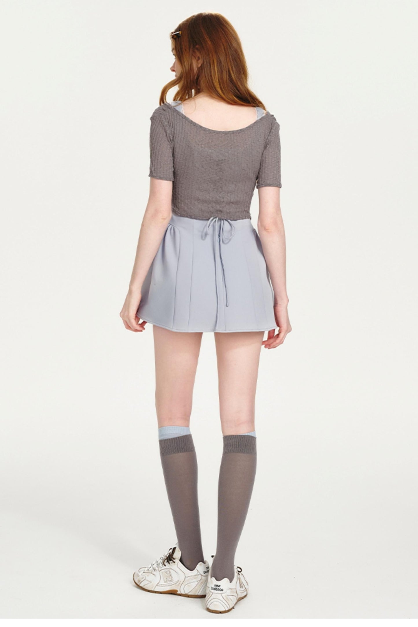 Asymmetrical Waist Poncho Dress Set-Up