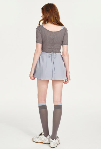 Asymmetrical Waist Poncho Dress Set-Up