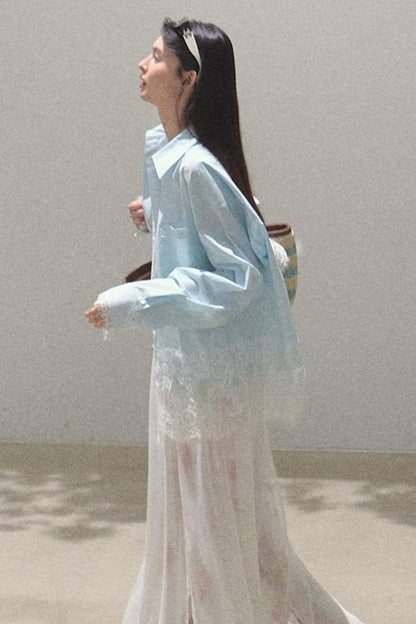 Spring Sea Lace Shirt