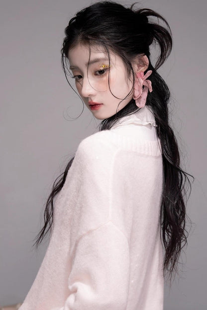 Sweet Lace Collar Shirt