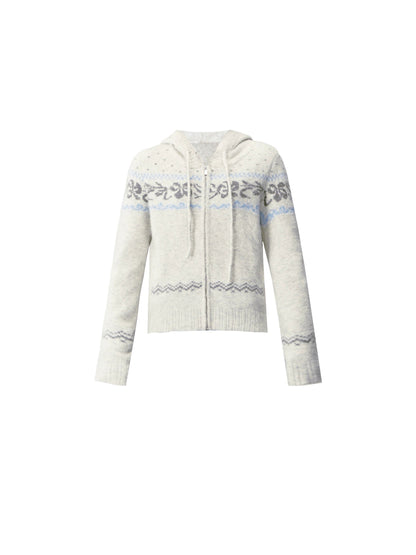 Vintage Hooded Slim Sweater