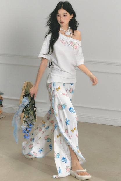 Dream Lace Wide-Leg Pants