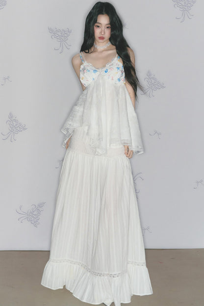 Morning Ruffled Lace Skirt