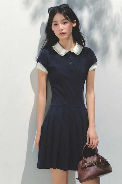 Pleated College Dress