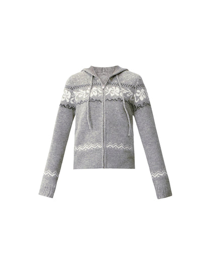 Vintage Hooded Slim Sweater