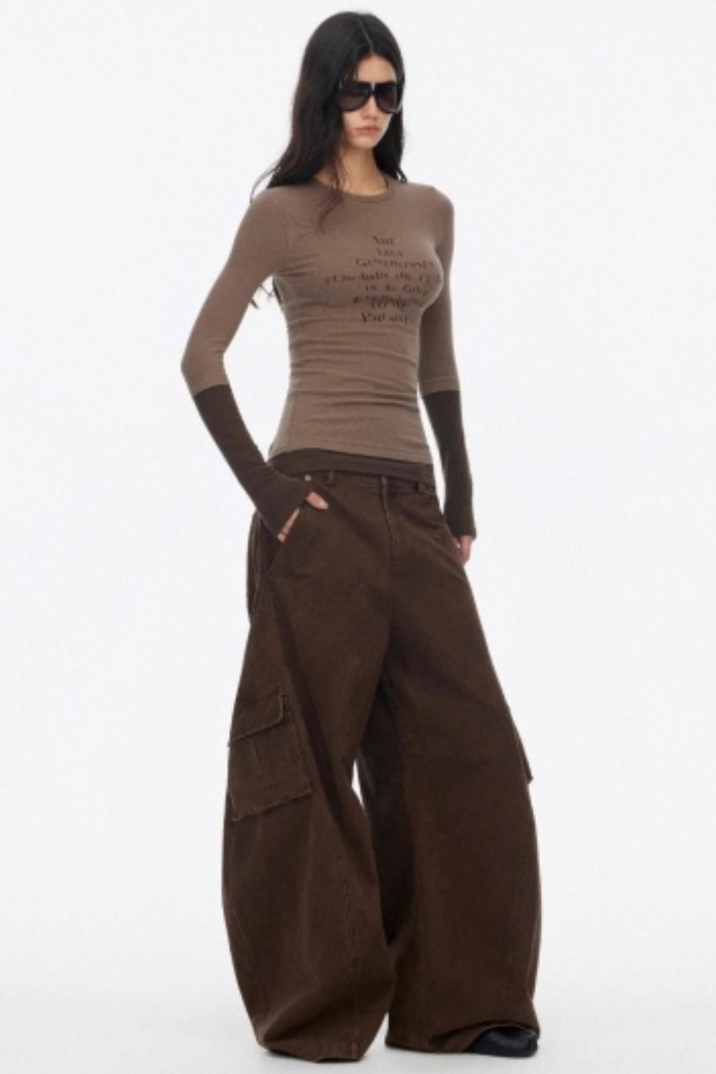 Layered Letter Print T-Shirt