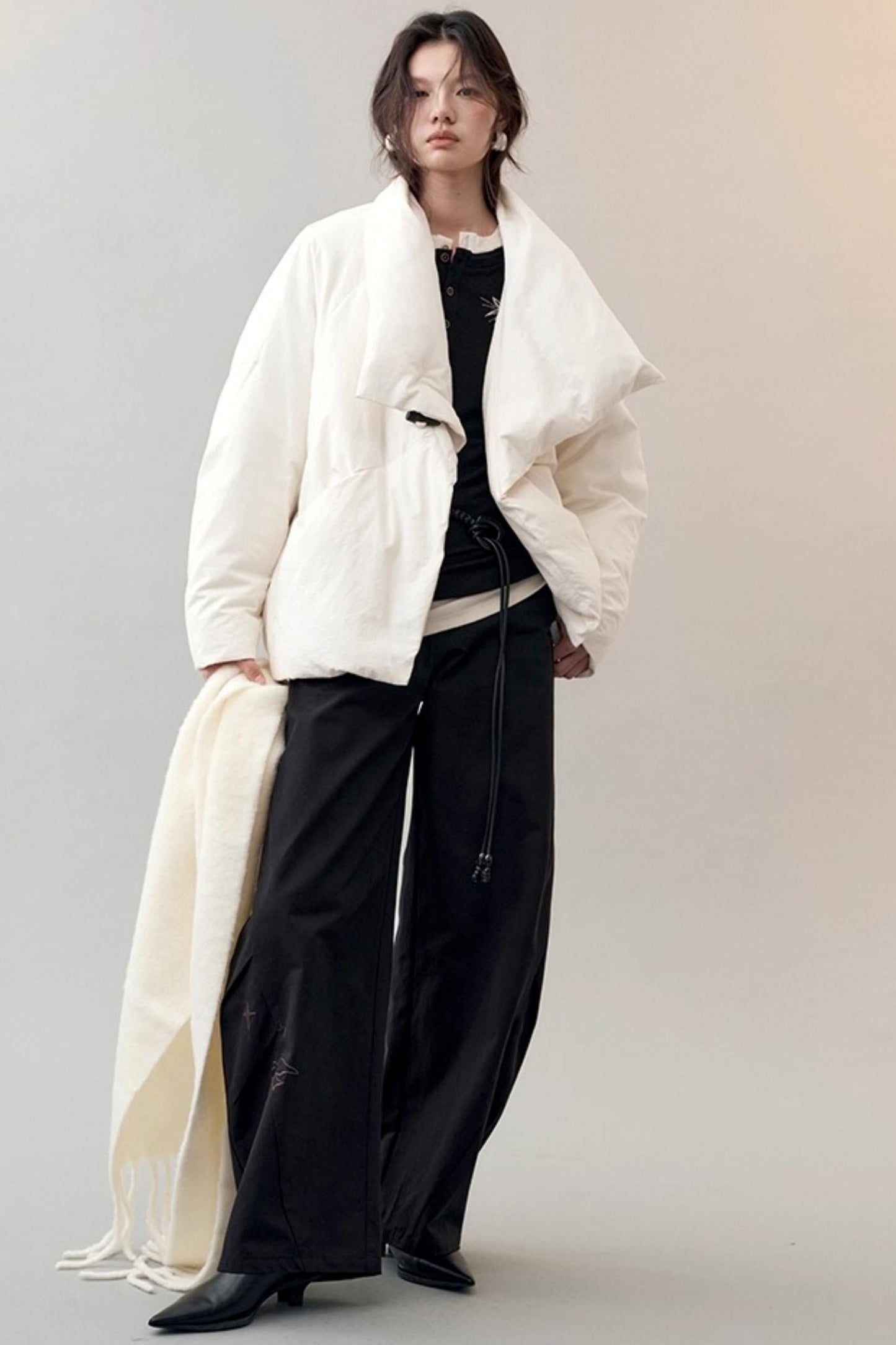 Star Bird Embroidered Loose Pants