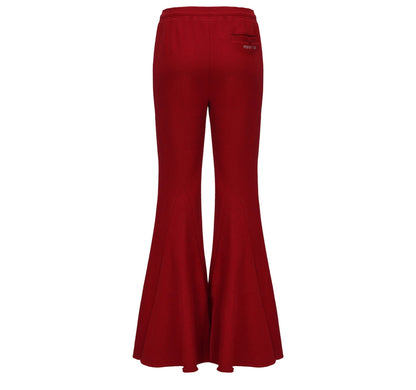 Pink Stretchy Casual Pants