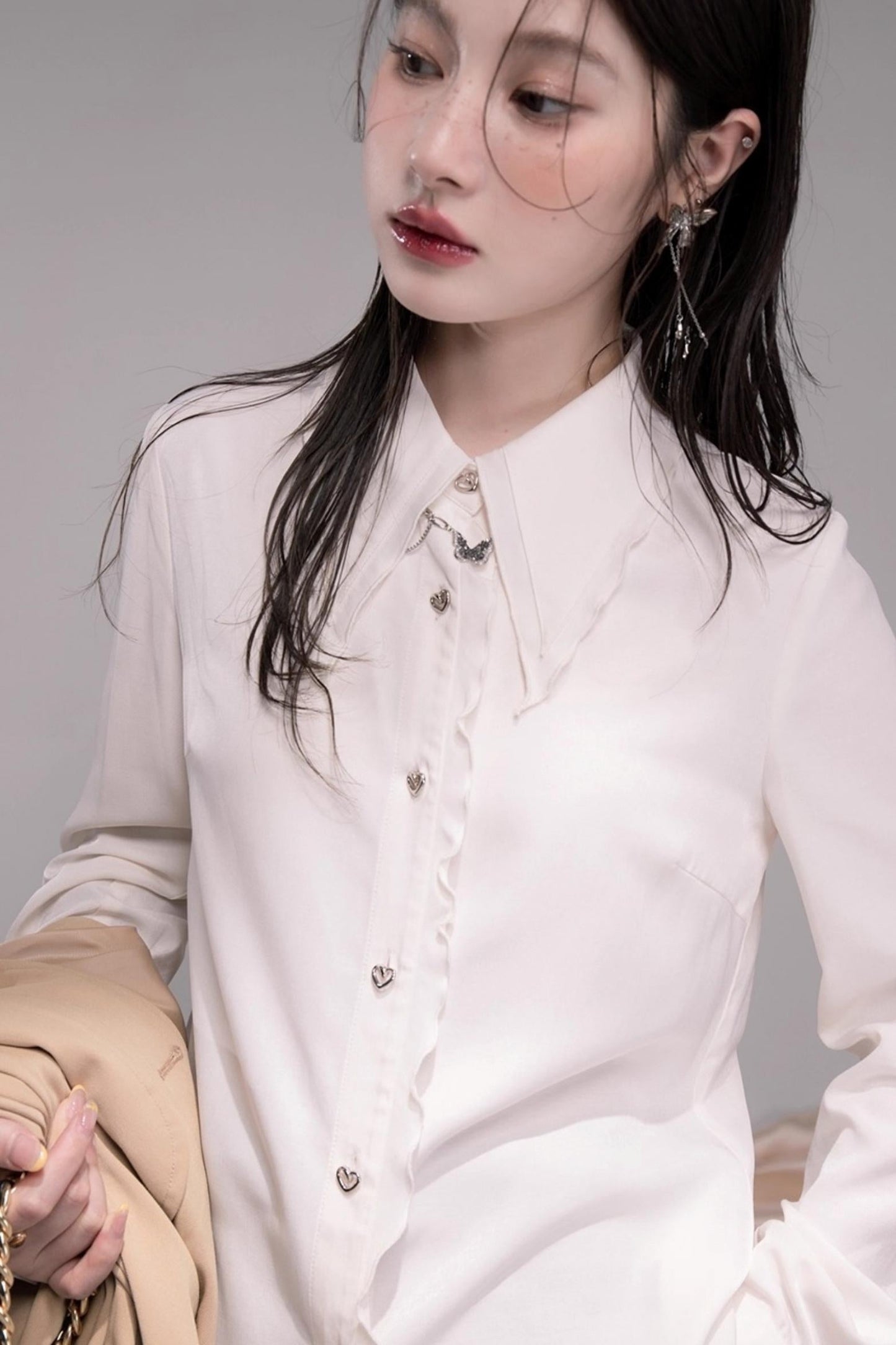 Sweet Lace Collar Shirt