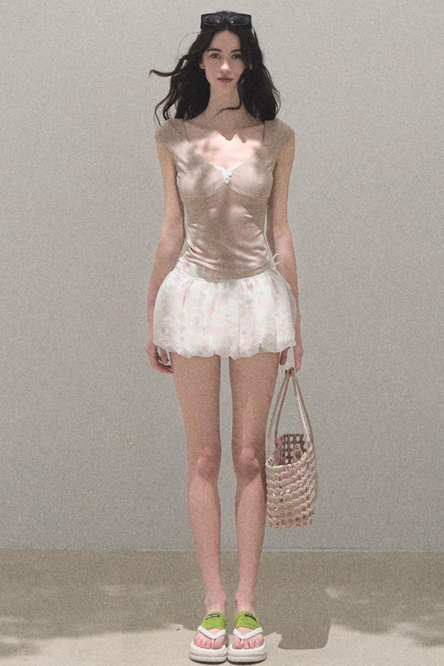 Lace Whisper V-Neck Tee