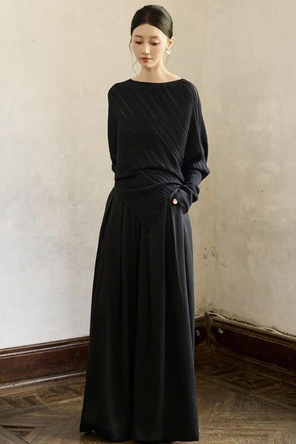 Slimming Wide-leg Pants