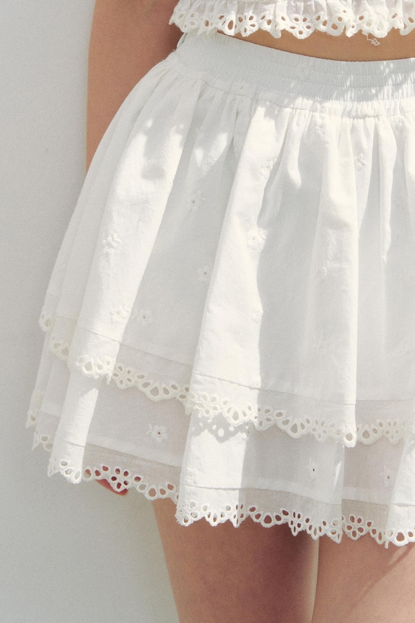 Minty Checks Skirt Shirt Set-Up