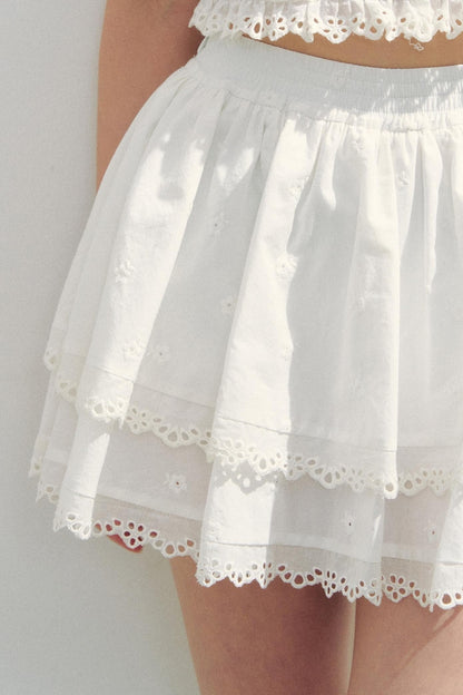 Minty Checks Skirt Shirt Set-Up